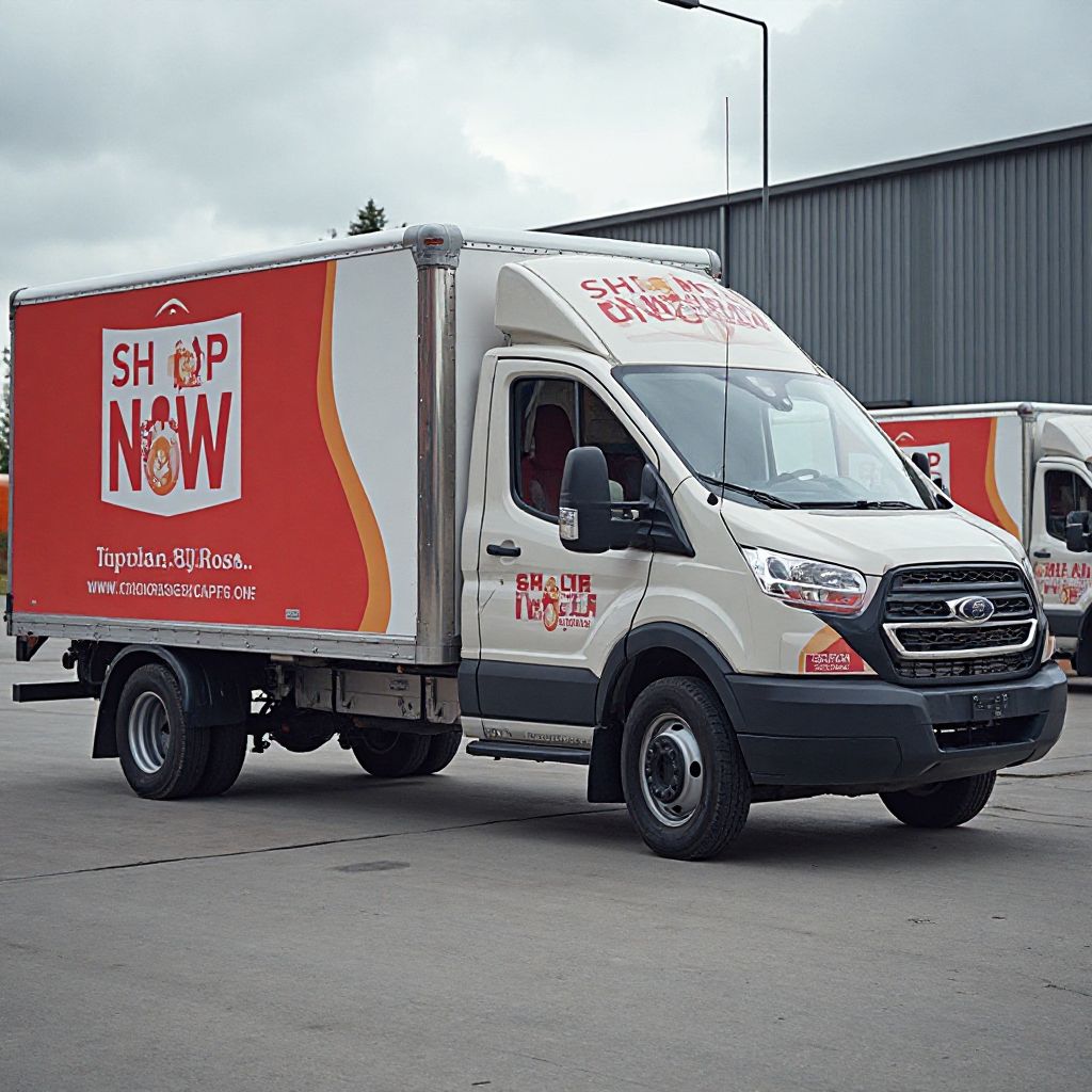 Delivery fleet ready for dispatch